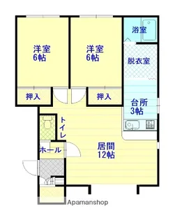 アポロ21 B棟【1階】の間取り