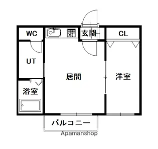 メイユール西2【3階】の間取り