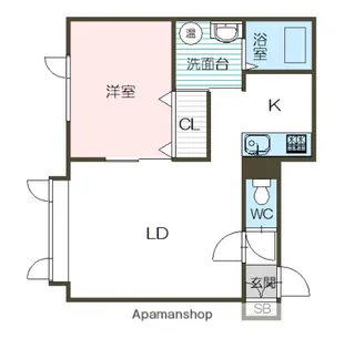 コーポハピネスⅤ【2階】の間取り