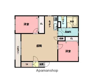 グランデ17【102号室】の間取り