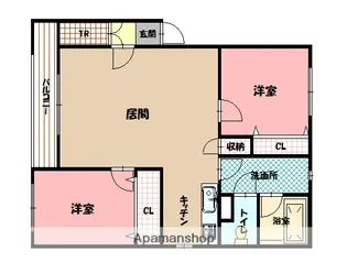 グランデ17【201号室】の間取り