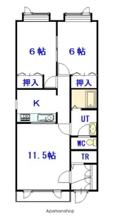MAISON SHIZUKA1【101号室】の間取り