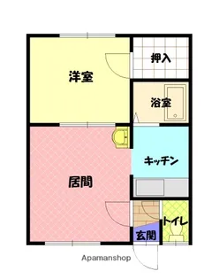 ドリームハイツ友光3号館【1階】の間取り