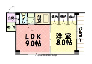 メゾンペガサス【301号室】の間取り