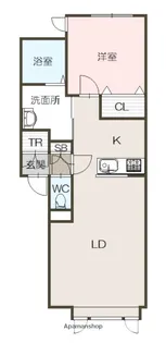 メゾン・ド・ルシャⅠ【1階】の間取り