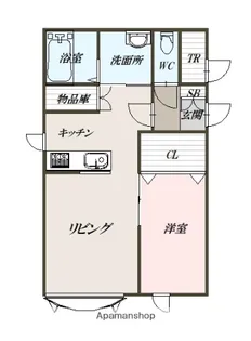 ラ・プロヴァンス【1階】の間取り