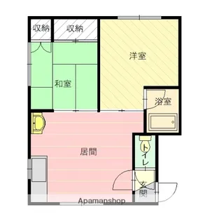 ハイツ梢【101号室】の間取り