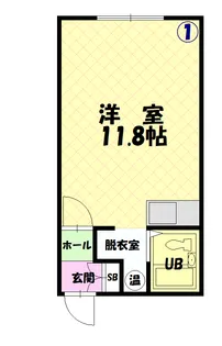 レジデンスほの香【201号室】の間取り