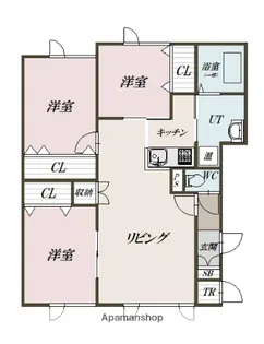 アクアージュ【101号室】の間取り