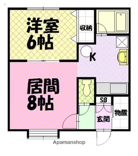 ジュリC【2階】の間取り