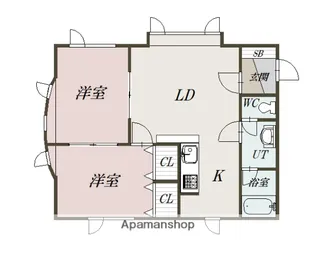 アヴォンリーB【108号室】の間取り