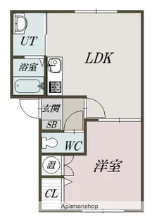COCO旭岡【103号室】の間取り