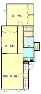 MOMO8 1【2階】の間取り