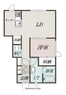 レトア大町Ⅰ【101号室】の間取り