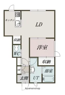 レトア大町Ⅰ【1階】の間取り