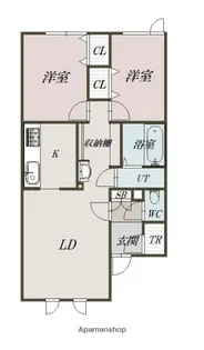 BLUE NOTE RYOKKEN Ⅲ【2階】の間取り