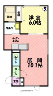 RELACHE豊岡Ⅱ【105号室】の間取り