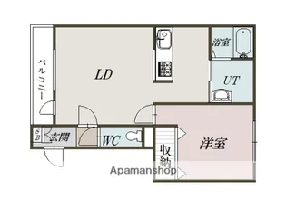 アルグレース北彩都【3階】の間取り
