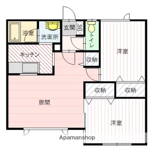 ハッピータウンパレット【103号室】の間取り