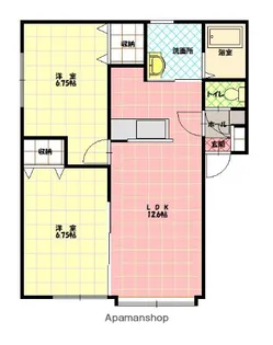 ノースフィールド【2階】の間取り