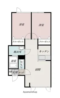 トーワ東7条 A棟【103号室】の間取り
