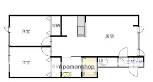 トーワ東7条 A棟【101号室】の間取り