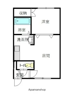 ツインハープみどり野【2階】の間取り