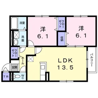 ドリーム イースト【1階】の間取り