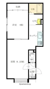 グランクレール【1階】の間取り