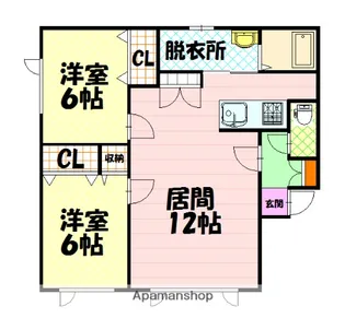 イルマーレ【202号室】の間取り