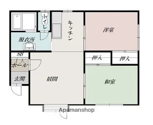 イエンハイツ【2階】の間取り
