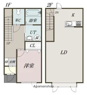 エレノア【1階】の間取り