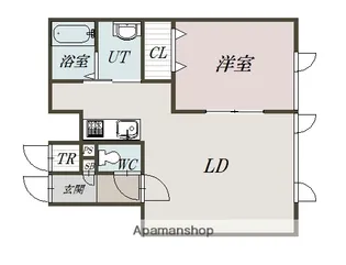 豊華Fハウス【1階】の間取り