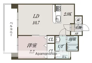 GENOVA【203号室】の間取り