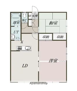 ファミール川端A【203号室】の間取り