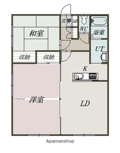 ファミール川端B【2階】の間取り