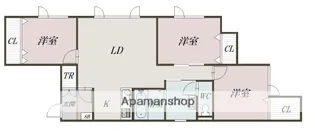 REⅡ【2階】の間取り