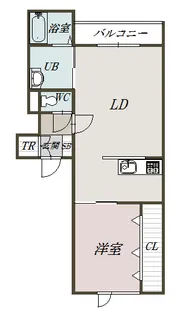 JUVENI A【202号室】の間取り