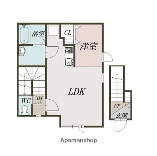 SMILE Ⅱ【203号室】の間取り