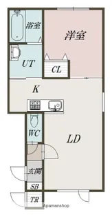 LINO【105号室】の間取り