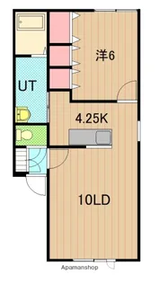 ポルテ【102号室】の間取り