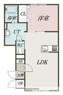 KNOT(ノット)【102号室】の間取り