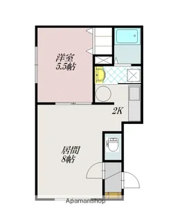 イブシェール【101号室】の間取り