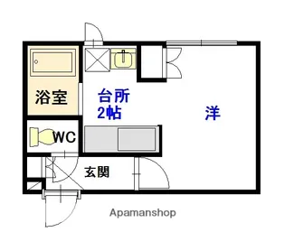 ピュアライフ緑が丘【1階】の間取り