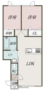 CLAIRE Ⅵ【102号室】の間取り