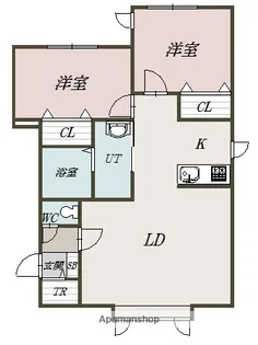 オーベル11条B【1階】の間取り
