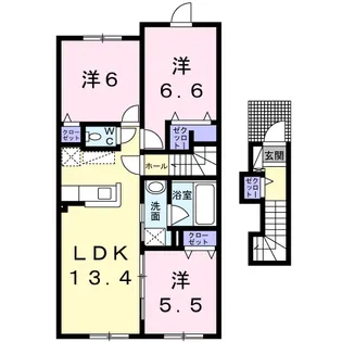 パンプキンⅣ【2階】の間取り