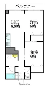 第一5条ビルマンション【4階】の間取り