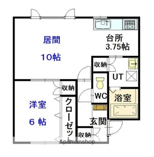 アジアートⅢ【201号室】の間取り