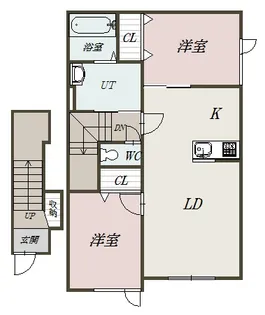 SUNNY TERRACE【2階】の間取り